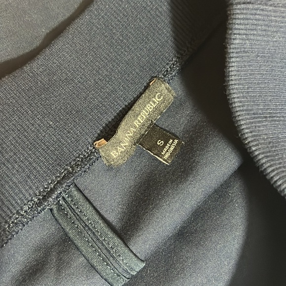 Banana Republic Pencil Skirt Womens Sz Small Navy Blue Pull On Stretch Waistline - Picture 7 of 8